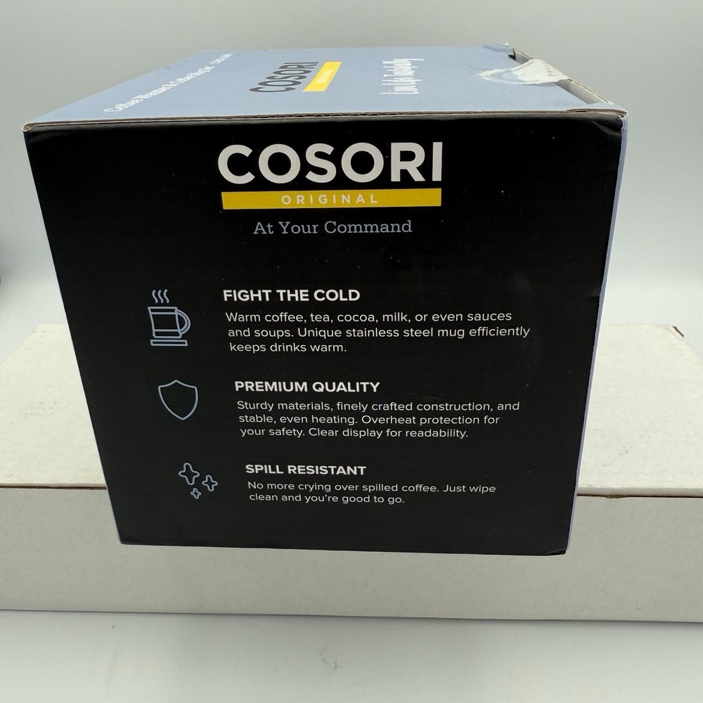 New COSORI Coffee Mug Warmer & Set for Desk, Cup Heater, Office Silver/Black - Picture 5 of 5